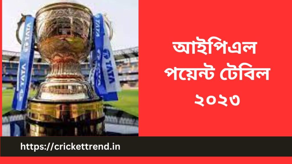 আইপিএল পয়েন্ট টেবিল ২০২৩ | IPL Point Table 2023 in Bengali