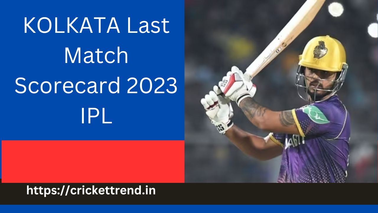 You are currently viewing kol last match scorecard 2023 ipl