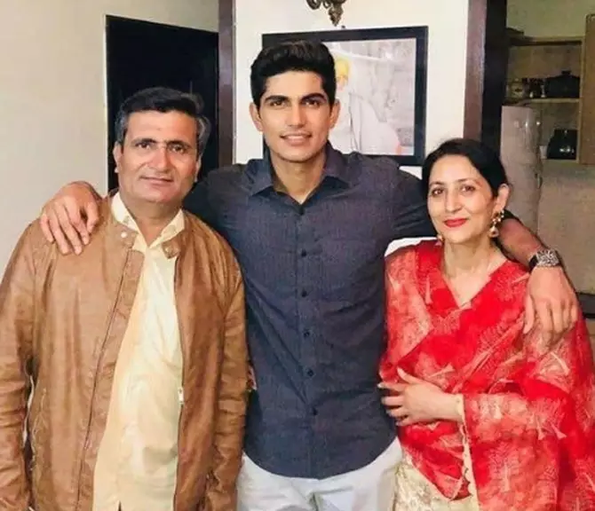 Shubman Gill  Father and Mother  